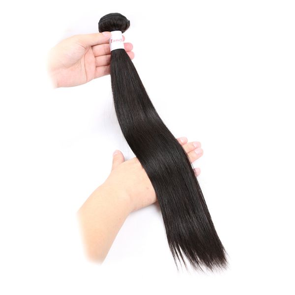 

brazilian straight human hair 100% remy hair weave bundles 1 pcs natural black 8"-28" inch ing