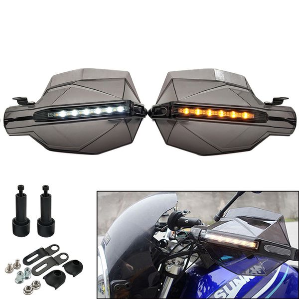 

universal motorcycle hand guards with led turn signal light protectors for cbr650r cb650r cb125r cbr900rr xadv 750 x-11