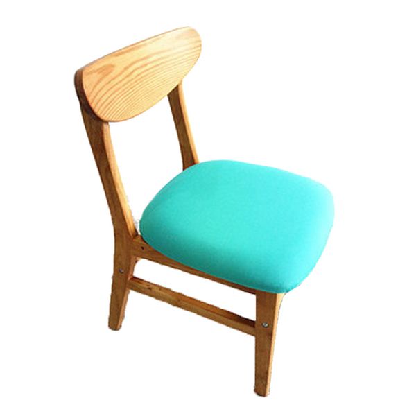 

1pcs wooden dining chair cover saddle elastic printed polyester home restaurant