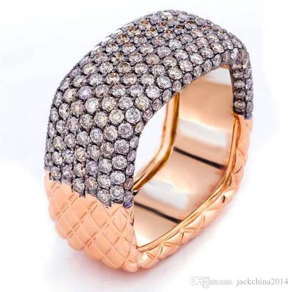 

victoria wieck new arrival vintage jewelry 925 sterling silver full 5a cubic zirconia women wedding square ring for lover's gift, Slivery;golden