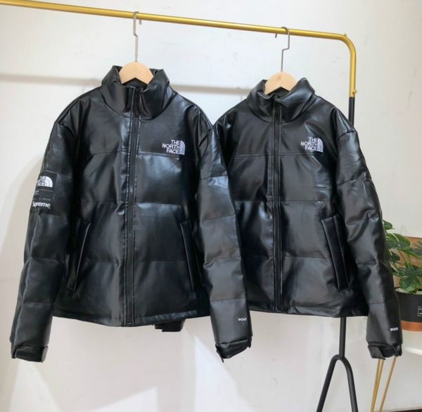 

men women down coat parkas fashion brand letter print solid color down parkas mens hip hop street style parkas coat, Black