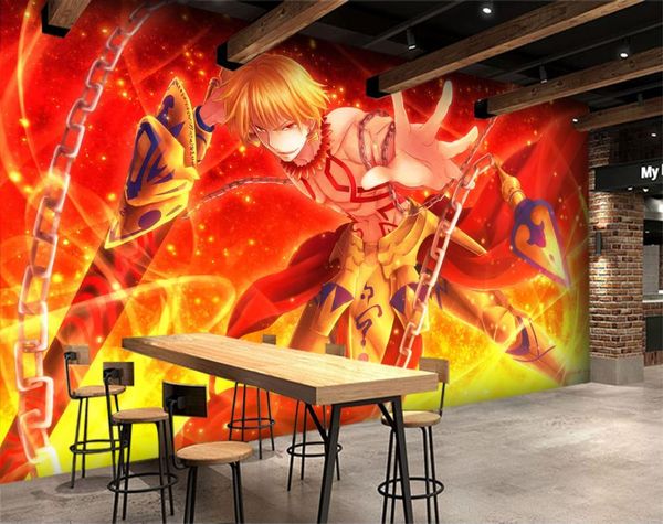 

self-adhesive] 3d fate stay night 83950 japan anime wall paper mural wall print decal murals