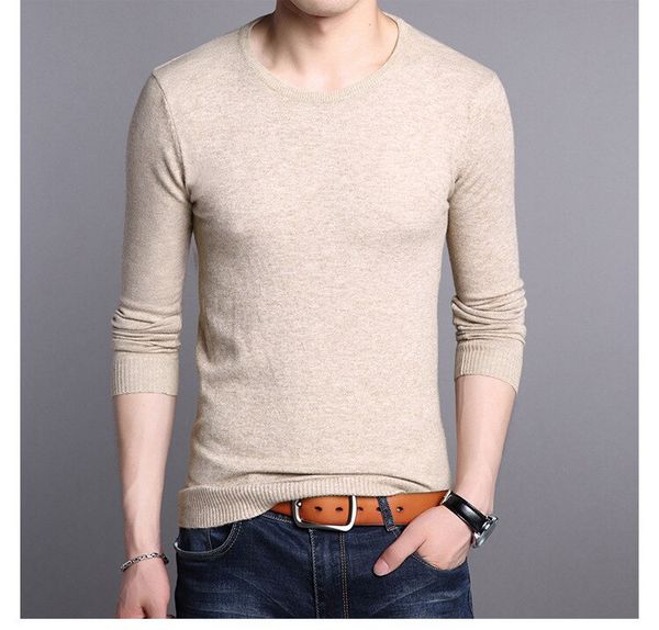 

vogue nice мужчины классический свитер осень зима твердые перемычка вязаный пуловер vogueo-образным вырезом с длинным рукавом slim fit трико, White;black