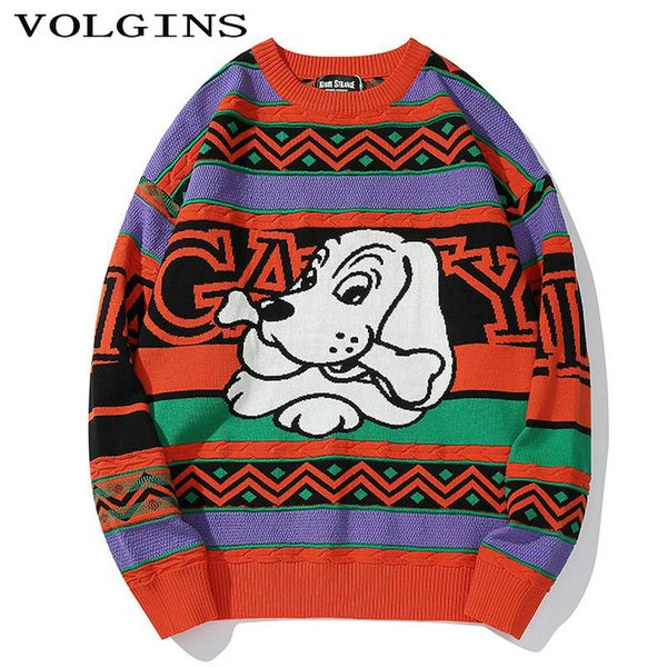 

streetwear cotton patchwork pullover full sleeve o-neck loose mens sweater fashion casual hip hop men sweaters, White;black