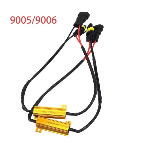 

1pc dc12v 50w wiring harness 9005 9006 fog light wire led foglamp line cable car vehicle modification accessories