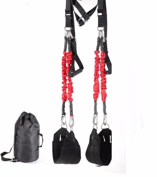 

new pilates suspension elastic sling practice 4d pull rope bungee workout trainer pro cord resistance hang training straps