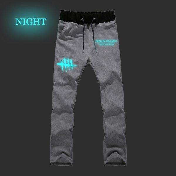 

dead by daylight luminous sports breathable trousers students men women beach pants jogger jogging long pants, Black