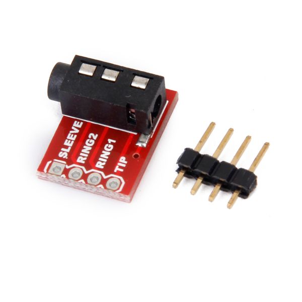 

3.5mm jack breakout headphone jack stereo socket plate extension module for arduino