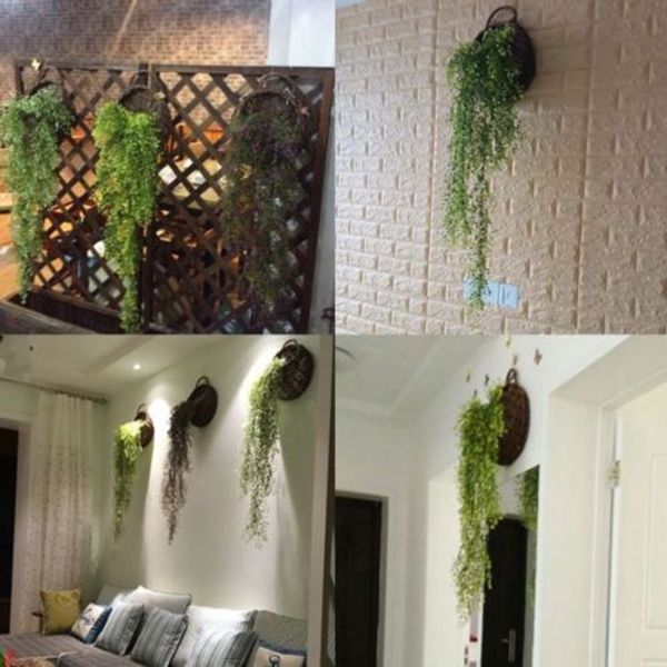 

artificial hanging ivy garland plants vine fake foliage flower wisteria home