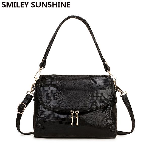 

winter black crossbody bags for women 2020 women handbags female shoulder bag serpentine leather fashion hobos bucket hand bags