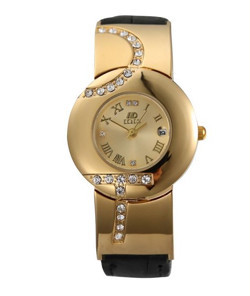 

idis new style leather leather watch fashion quartz women ladies female student watch fashion designer wristwatches, Slivery;brown