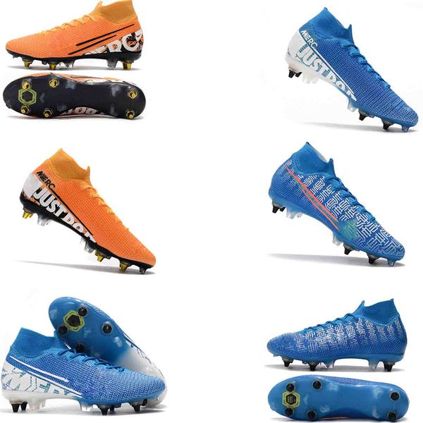 

mercurial superfly 7 elite sg-pro ac 360 fg mens soccer cleats blue fly just do crampons shoes it chaussures de football boots