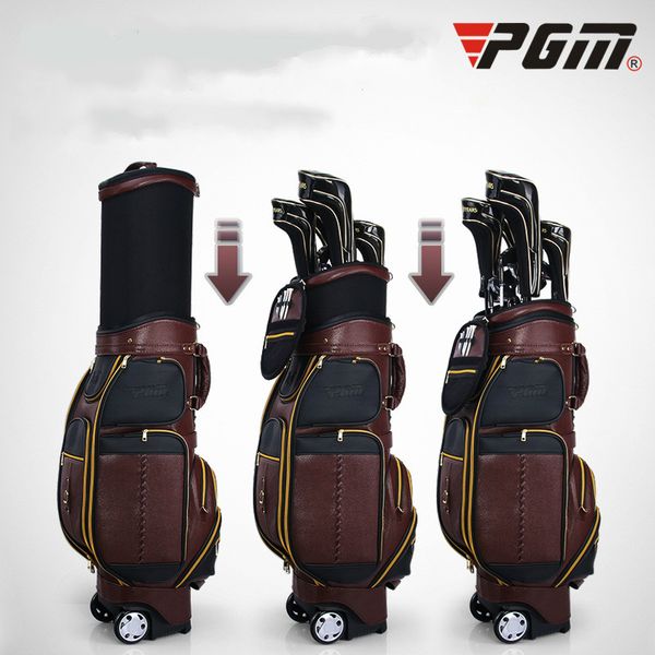 

pgm full-leather large-capacity golf retractable bags men's bags multi-purpose consignment air qb043