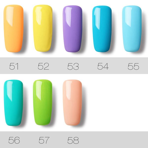 

10ml pure color gel nail polish nail art uv led glitter diy painting gel lacquer decor cun 668