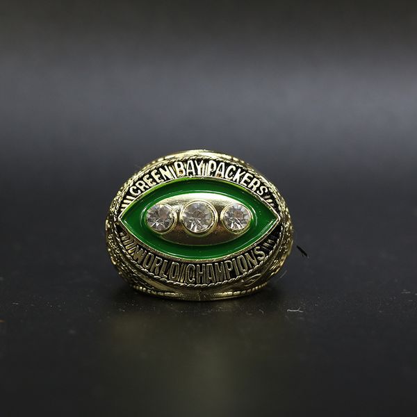 

1967 green bay football world championship ring wholesale ing, Golden;silver