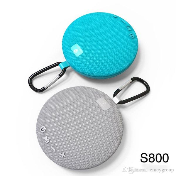

new s800 outdoor hanging round v4.2+der mini wireless bluetooth portable speaker ipx5 waterproof music speakers support tf pk clip 2 3