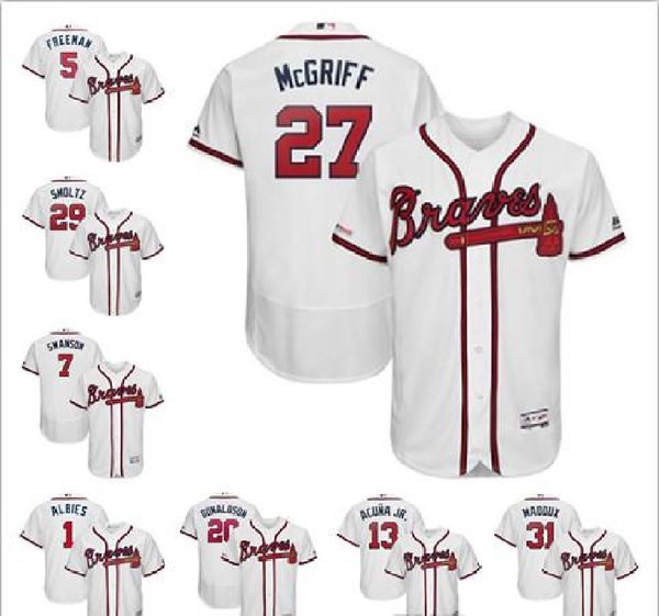 

custom 13 ronald acuna jr.5 freddie an majestic 2019 official baseball jersey, Blue;black