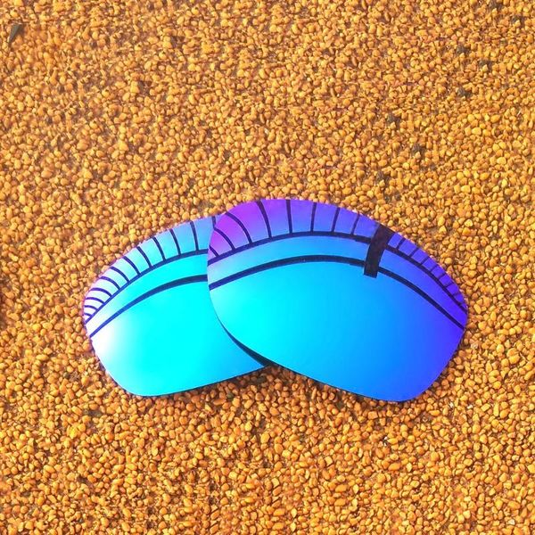 

blue mirrored polarized replacement lenses for sideways sunglasses frame 100% uva & uvb
