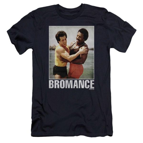 

rocky canvas t-shirt бальбоа и крид bromance navy tee, White;black