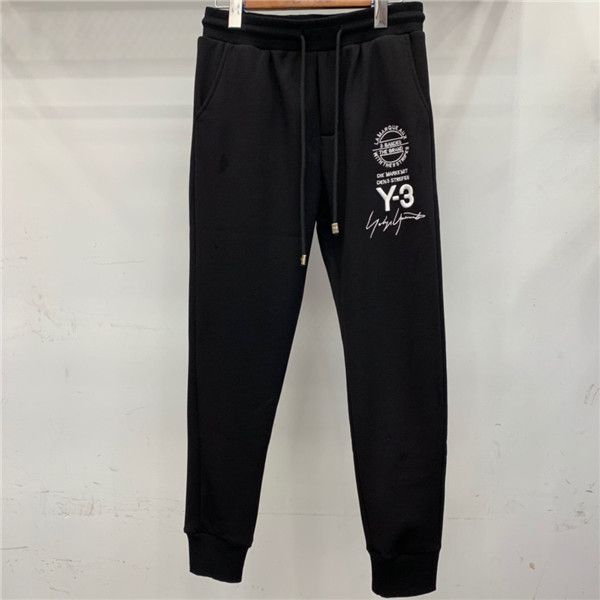 

19fw luxurious brand design y-3 embroidery velvet y3 elastic waist track trousers men women sport jogger sweatpants outdoor pants, Brown;gray