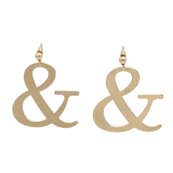 

punk style 18k gold plated dollar symbol dangle earrings for women ladies wedding fashion jewelry dollar sign earrings wholesale price, Silver