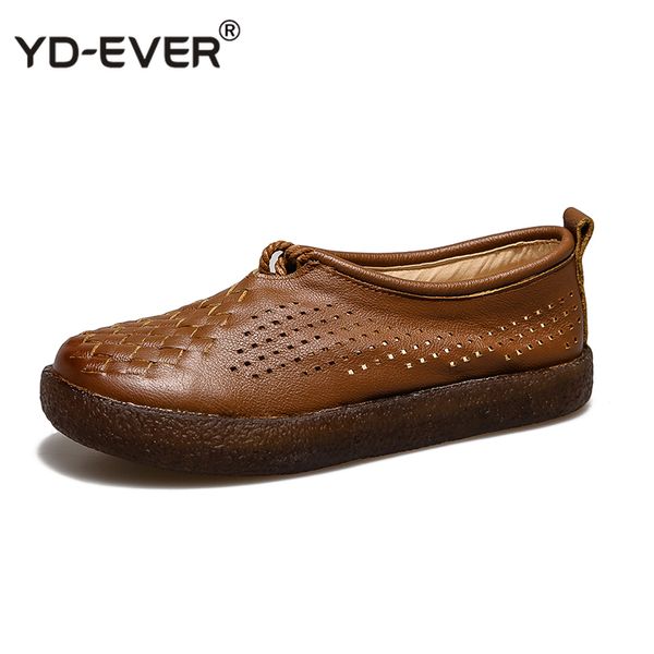 

women flat shoes lace up moccasins soft genuine leather ladies shoes handmade flats hollow casual women, Black