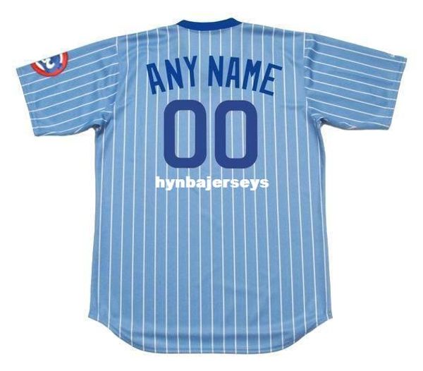 

custom stitched 1980's throwbacks away "customized" baseball jersey retro mens jerseys shirt, Blue;black