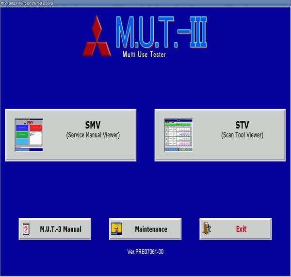 

m.u.t.-iii pre17091 diagnostic software [09.2017] for mitsubishi