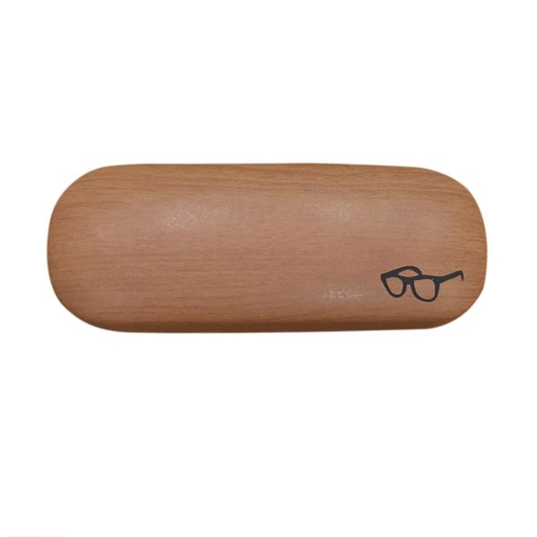 

wood pattern reading eyeglasses case sunglasses box shell protector portable eyewear hard shell, Silver