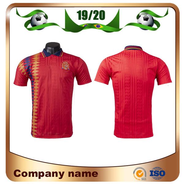 

spain retro editio 1994 world cup soccer jerseys 94/95 raul xavi abelardo luis ensrique joaquin alonso football shirt uniform, Black;yellow