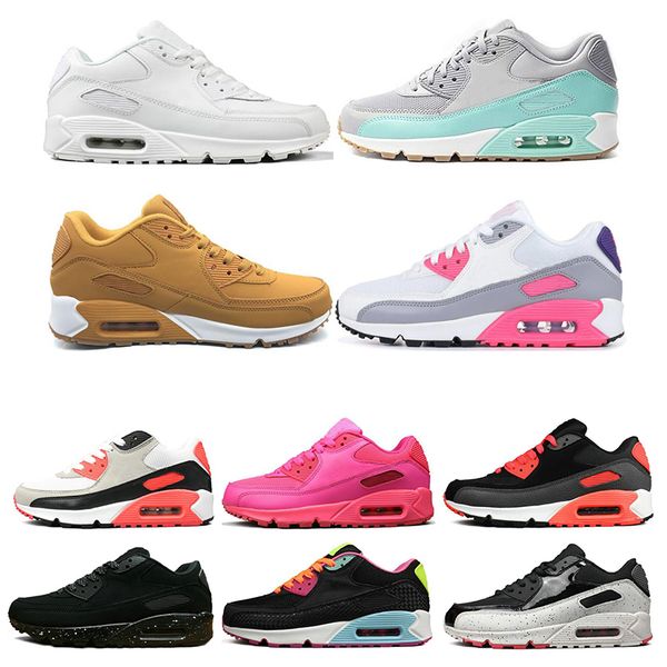

nike air max 90 классические мужские кроссовки женские тройной белый черный зеленый розовый мужские кроссовки подушка поверхность дышащие сп