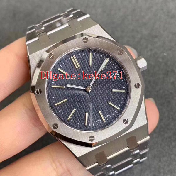 

version xf factory wristwatches royal oak 15202ip.oo.1240ip.01 15202 39mm x 8.5mm 904l cal.2121 movement automatic mens watch watches, Slivery;brown