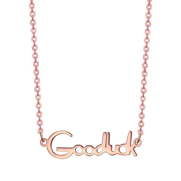 

new fashion rose gold plated gift good luck pendant necklace for sale, Silver