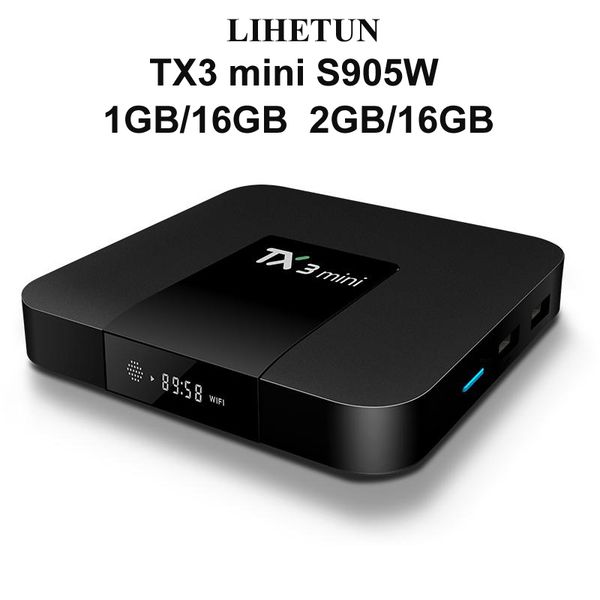 

Оригинальная коробка TV Андроида TX3 8.1 2 ГБ 16 ГБ встроенный S905W TX3 мини Андроид Смарт-tv коробка потокового ТВ коробки лучшие продажи 2019