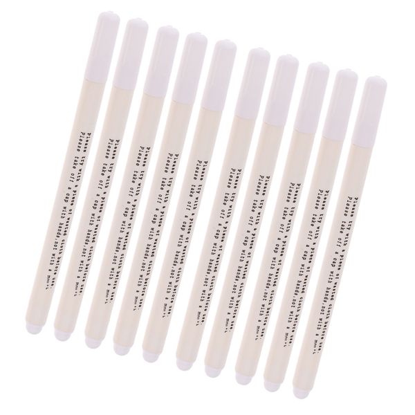 

10pcs water soluble pen air erasable pen for patchwork cross stitch white, Black