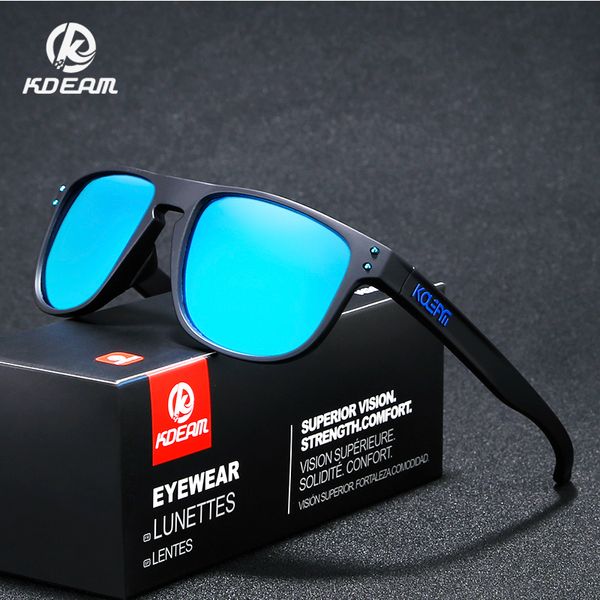 

kdeam sport frame glasses women uv goggle tr90 coated outdoor polarized sun glasses with case kd9377, White;black