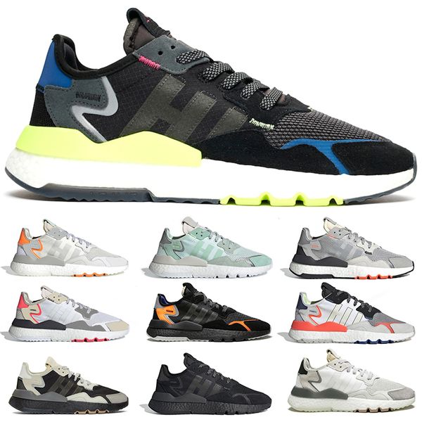 

2019 nite jogger running shoes for men women 3m reflective triple black white grey mens designer trainer fashion luxury sports sneakers, White;red