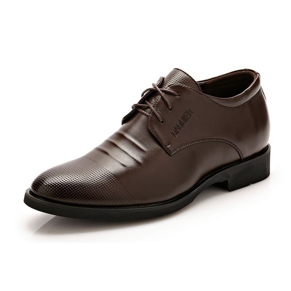 

mens dress shoes spring leather office fashion social male wedding shoes, Black