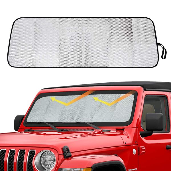 

windshield sunshade sun shade heat shield sun visor mat for jeep wrangler jl jlu interior accessories