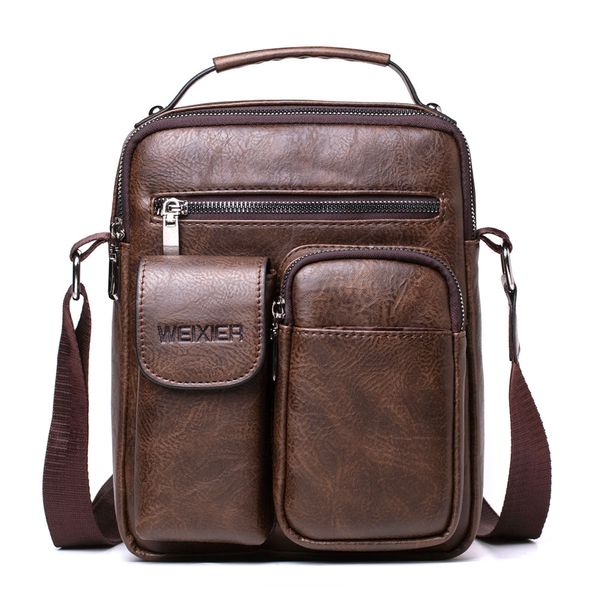 

wenyujh new arrived luxury men's messenger bag vintage leather shoulder bag handsome crossbody handbags dropshipping