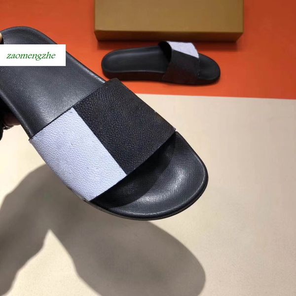 

mule slippers flat designer shoes slippers 1a419u flexible rubber outsole slide slippers for men and women size40, Black