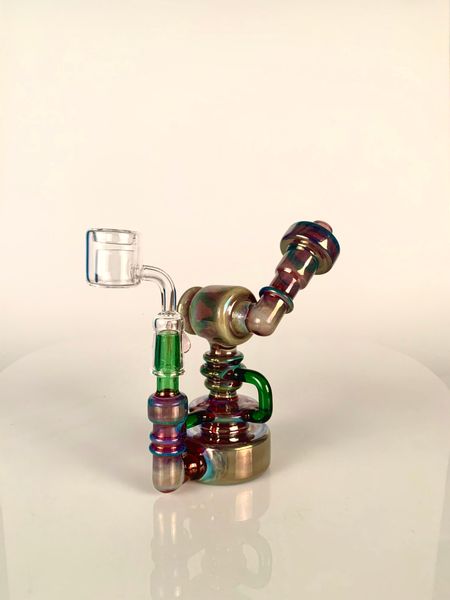 

ZD стекла дизайн 2020 новейшая маленький милый куска в кармане функции бом курительная трубка Dab Рога С перколатором стеклом Жидкого стеклом бом