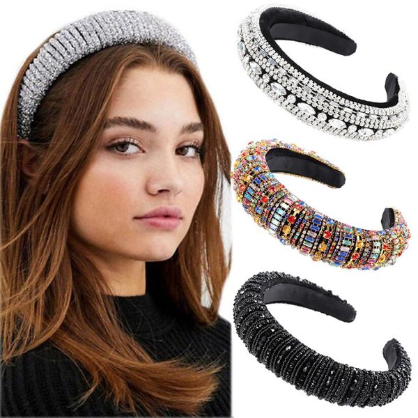 

hair accessories haimeikang women rhinestone bezel hairbands headdress luxurious elegant head hoop headwear fashion ladies