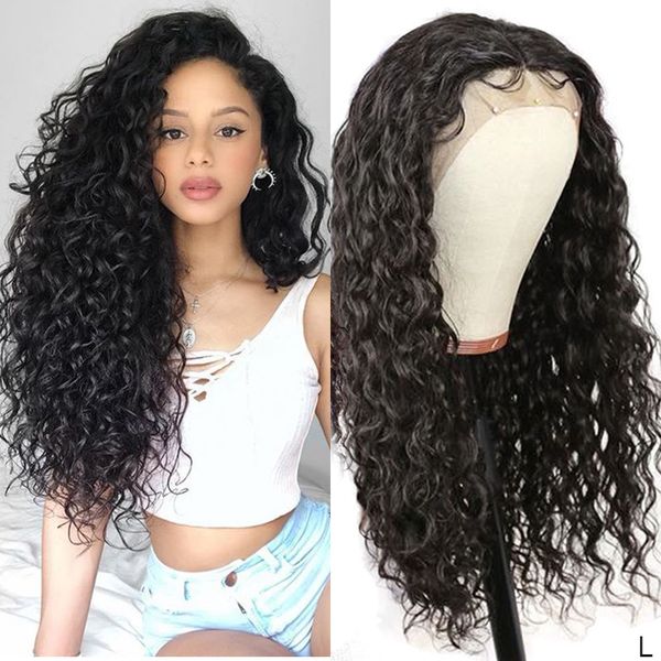Brazilian Lace Front Human Hair Wig Water Wave Hairstyle Swiss Lace 13 4 Lace Front Human Hair Wigs 150 Density 8 26 Inch Affordable Lace Wig Cheap