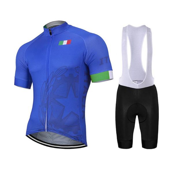 

cycling jersey sets italy men / women outdoor set bike mtb road mountain race blue clothing short 9d gel breathable, Black;red