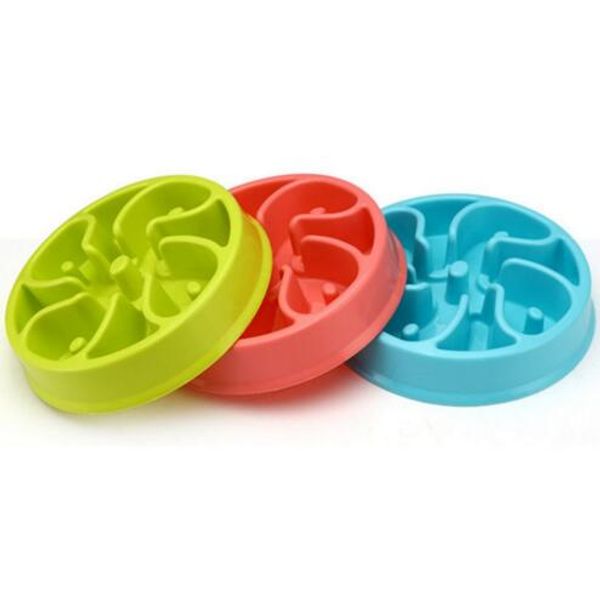 2019 Portable Pet Dog Feeding Food Bowls Puppy Cats Slow Down