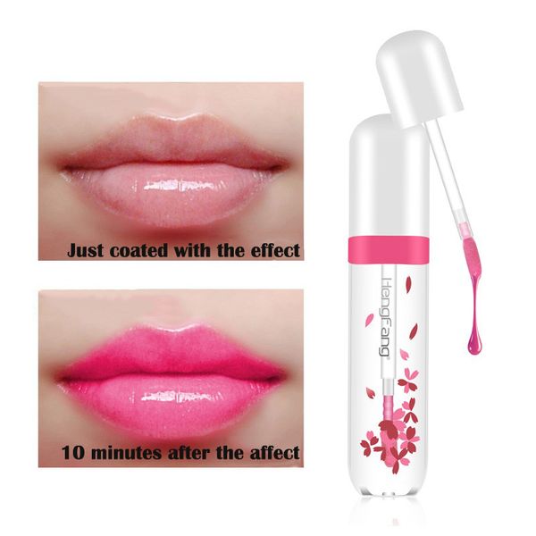 

fashion lips make up waterproof long lasting lip gloss tint change color baby lips transparent flower jelly lipstick makeup kit