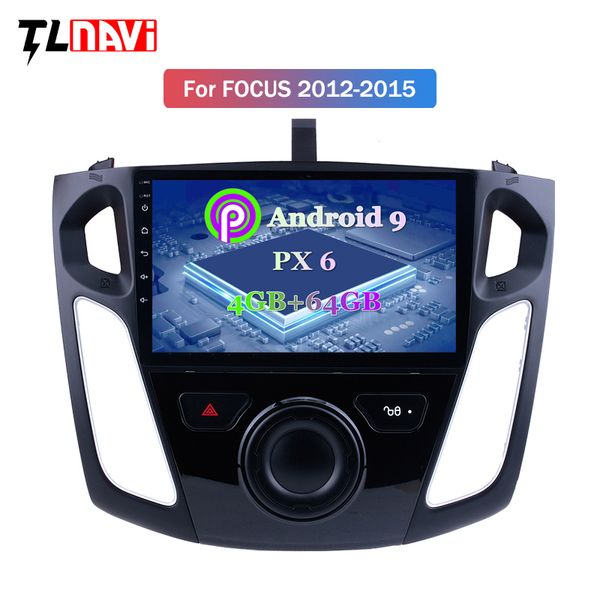 

px6 4g+64g 9 inch android 9 car dvd multimedia gps navigation system for focus 2012-2015 built-in radio video navigation