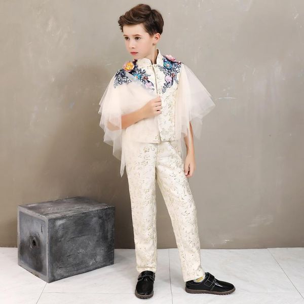 

boy costume enfant garcon mariage kids wedding suit blazer boys suits for weddings boys tuxedo 2pcs set, Black