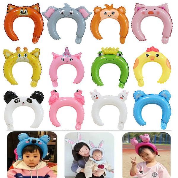 

kid aluminium film balloon hair hoop animal headgear aluminium coating balloons hair sticks halloween christmas party gift 50pcs/lot